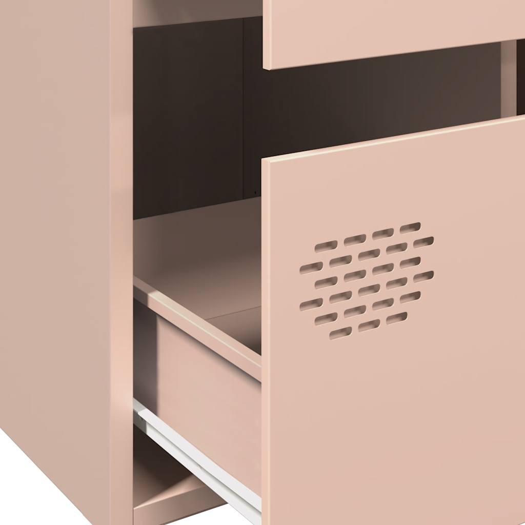 Buffet haut rose 68x39x101,5 cm acier - XIOS