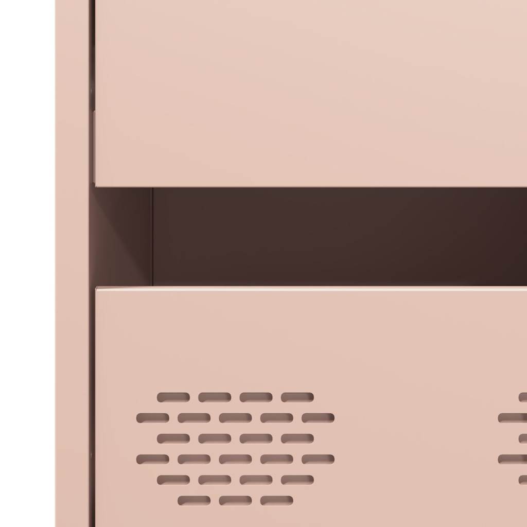 Buffet haut rose 68x39x101,5 cm acier - XIOS