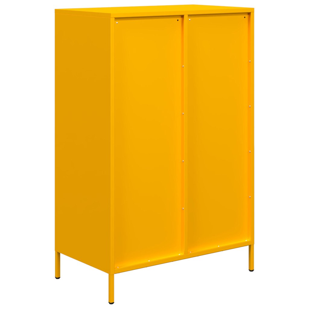 Buffet haut jaune moutarde 68x39x101,5 cm acier - XIOS