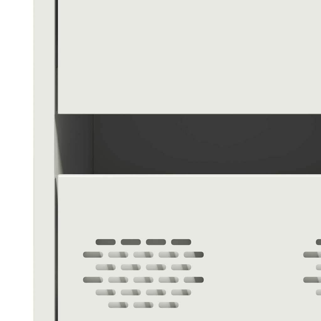 Buffet haut blanc 68x39x101,5 cm acier - XIOS