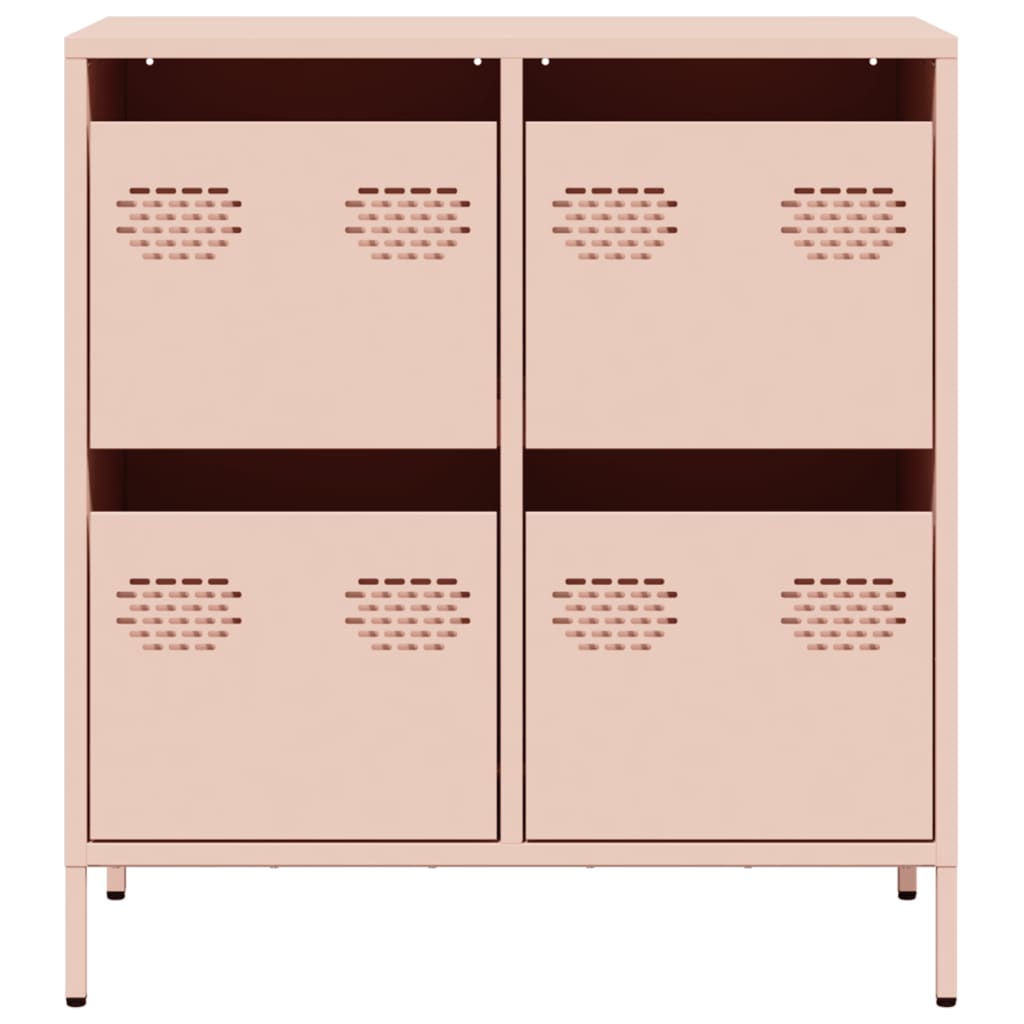 Buffet rose 68x39x73,5 cm acier laminé à froid - XIOS