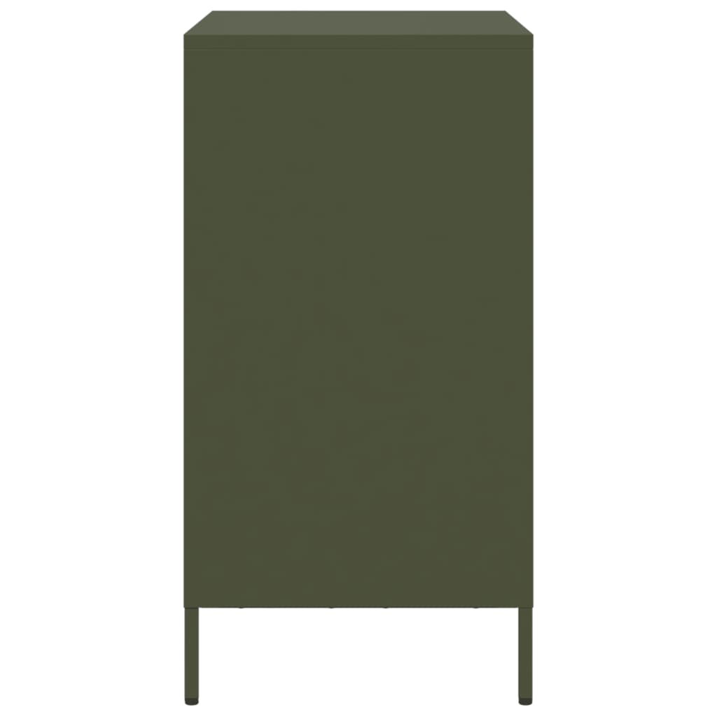 Buffet vert olive 68x39x73,5 cm acier laminé à froid - XIOS