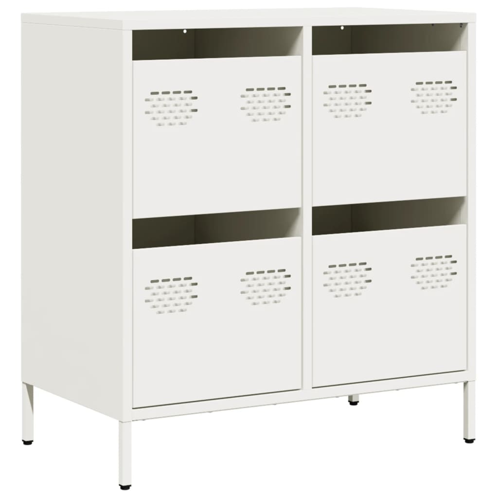 Buffet blanc 68x39x73,5 cm acier laminé à froid - XIOS