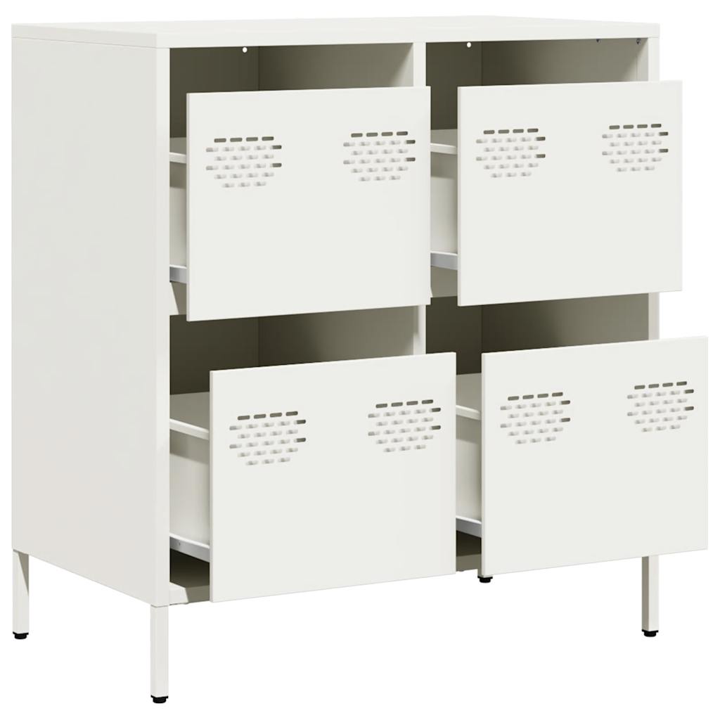 Buffet blanc 68x39x73,5 cm acier laminé à froid - XIOS