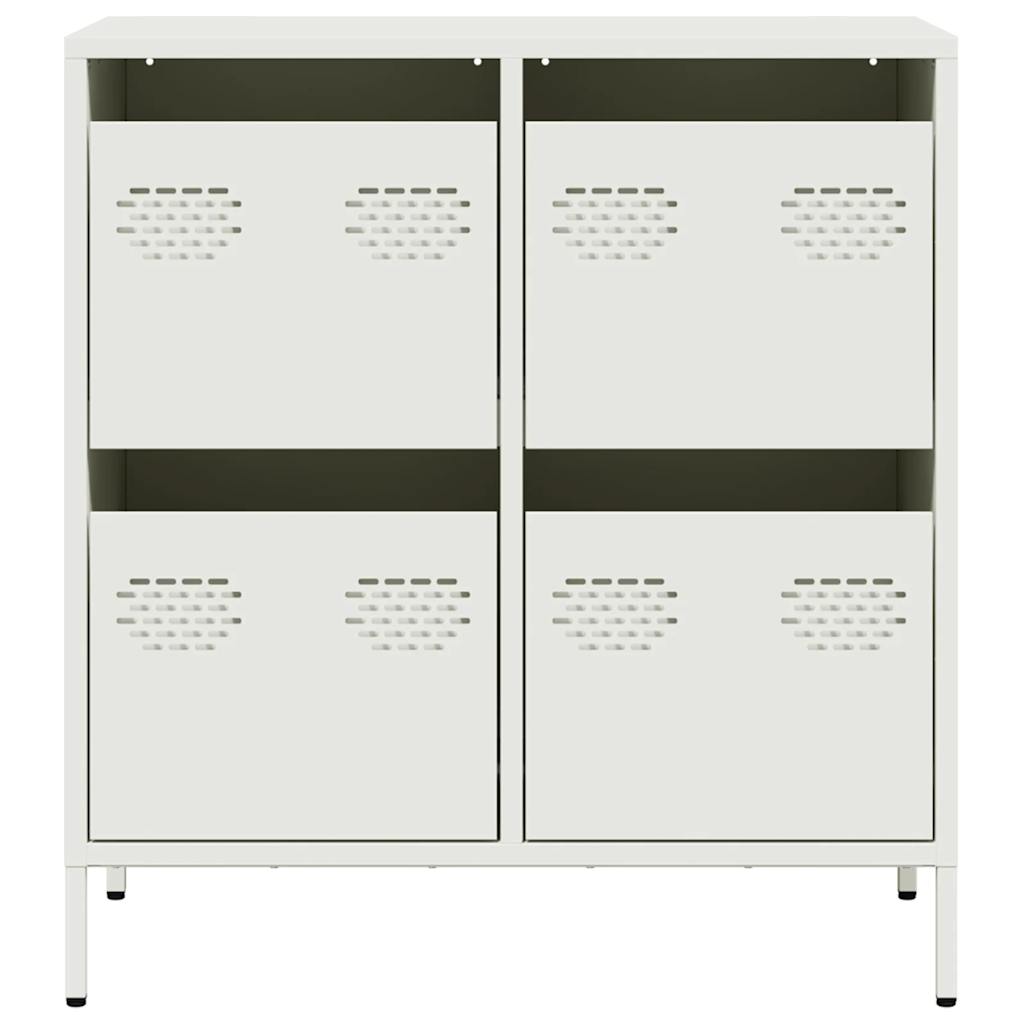 Buffet blanc 68x39x73,5 cm acier laminé à froid - XIOS
