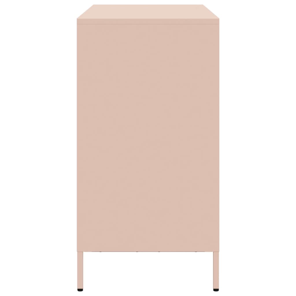 Buffet rose 101,5x39x73,5 cm acier laminé à froid - XIOS