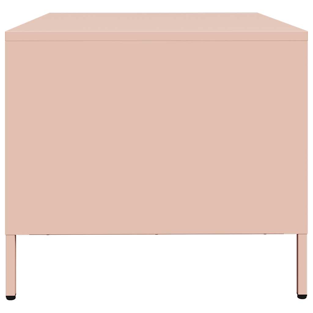 Table basse rose 101,5x50x43,5 cm acier laminé à froid XIOS
