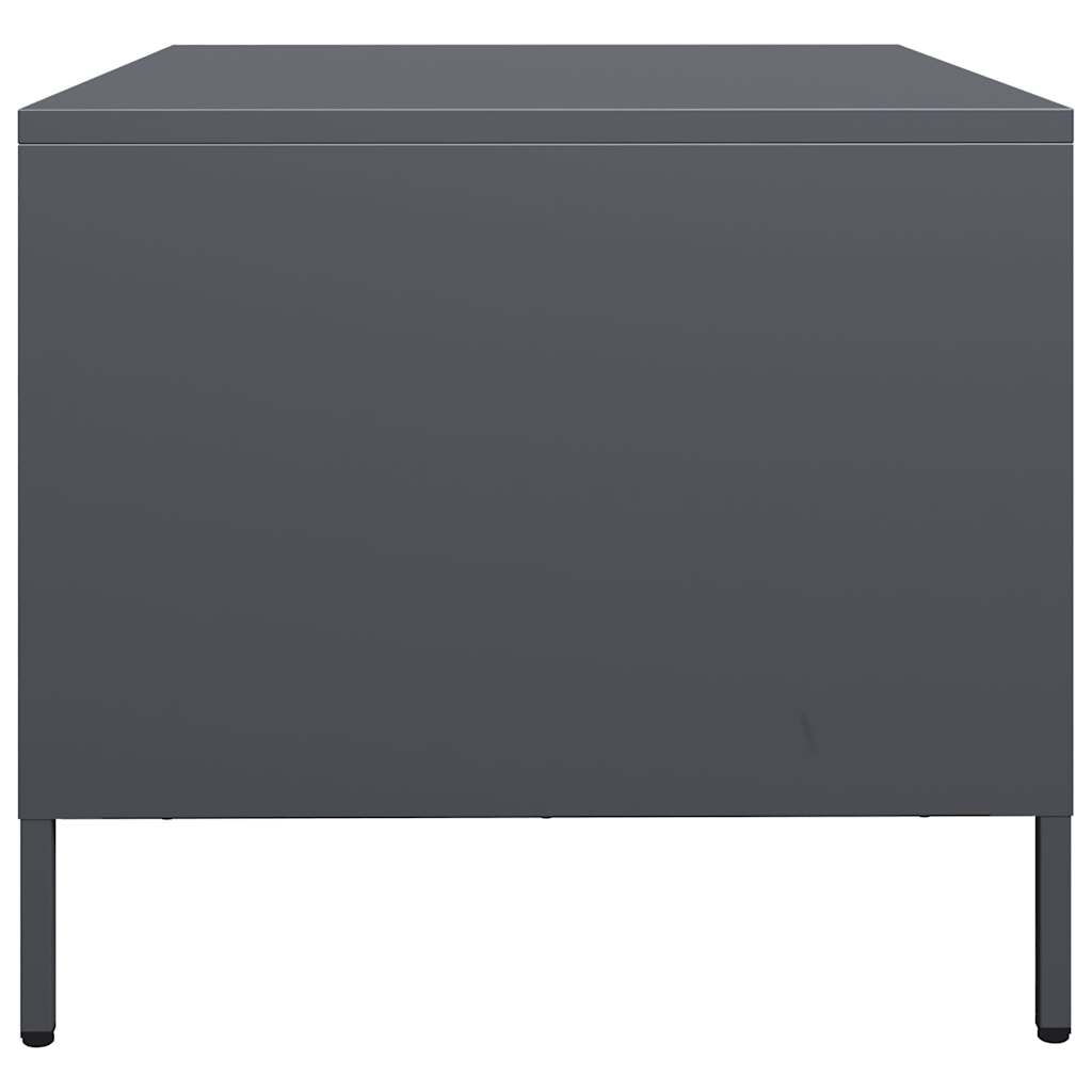 Table basse anthracite 101,5x50x43,5 cm acier laminé à froid - XIOS