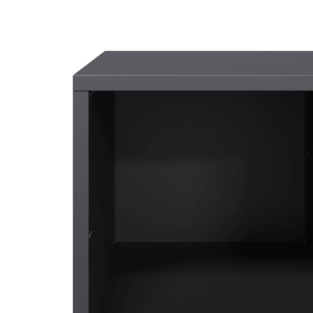 Table basse anthracite 101,5x50x43,5 cm acier laminé à froid - XIOS