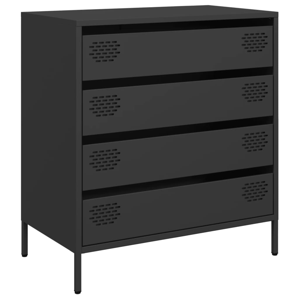Buffet noir 68x39x73,5 cm acier laminé à froid - XIOS