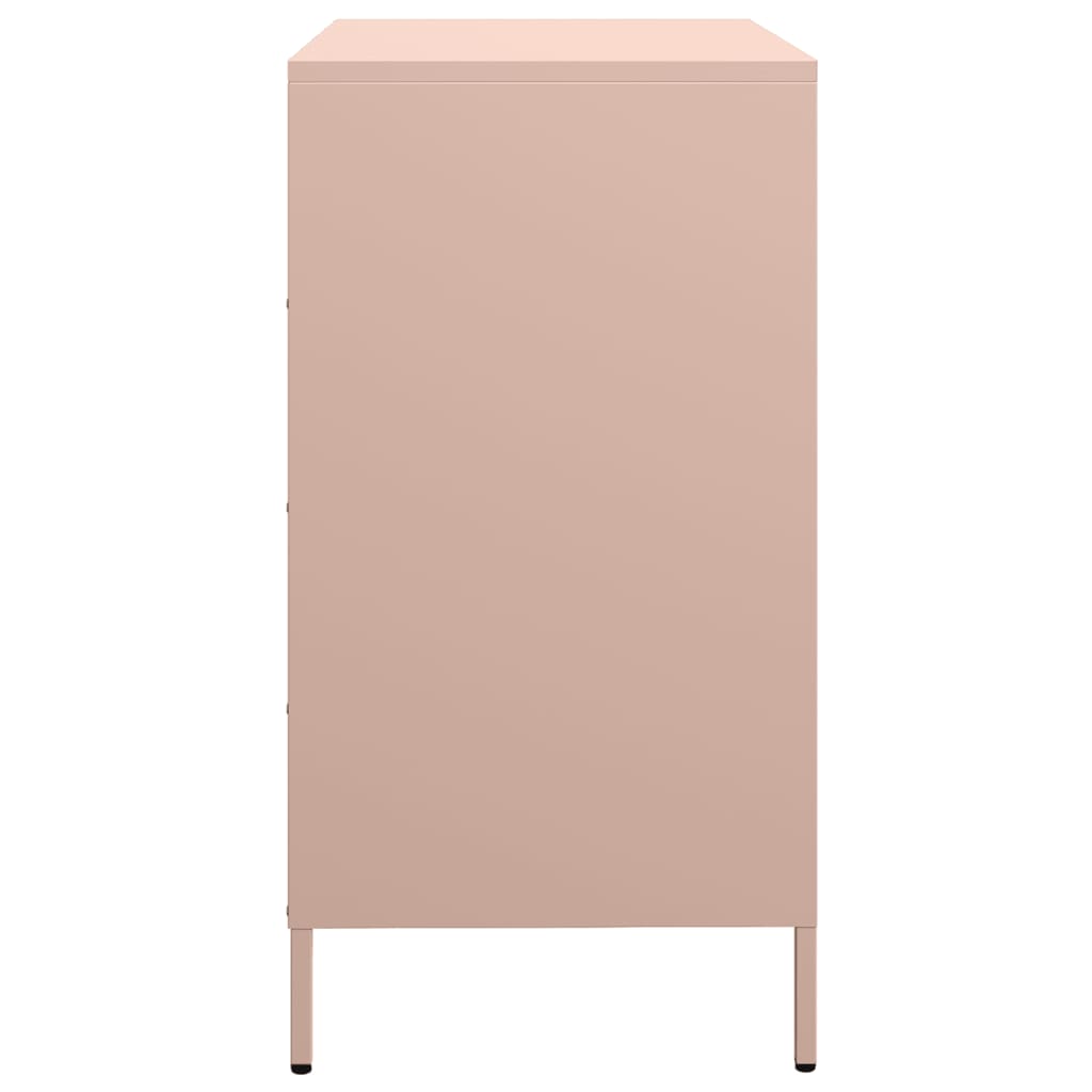 Buffet rose 68x39x73,5 cm acier laminé à froid - XIOS