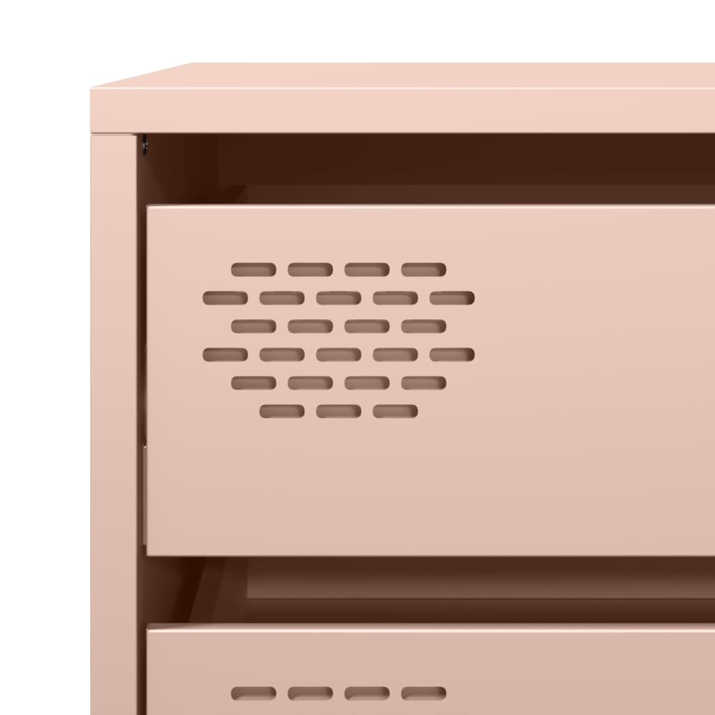 Buffet rose 68x39x73,5 cm acier laminé à froid - XIOS