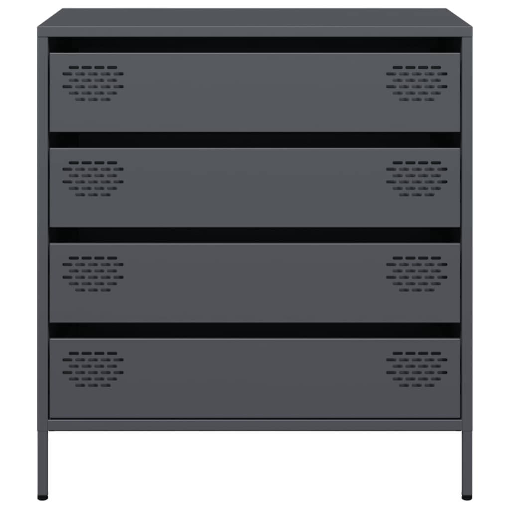 Buffet anthracite 68x39x73,5 cm acier laminé à froid - XIOS