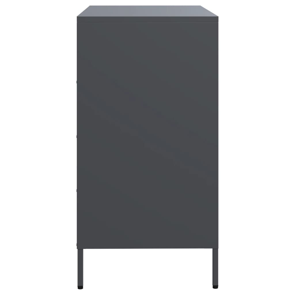 Buffet anthracite 68x39x73,5 cm acier laminé à froid - XIOS
