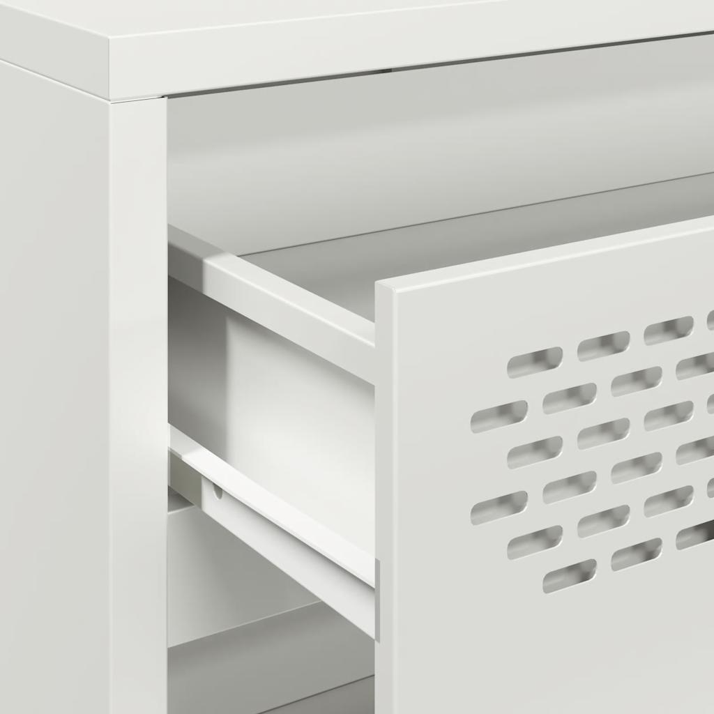 Buffet blanc 68x39x73,5 cm acier laminé à froid - XIOS