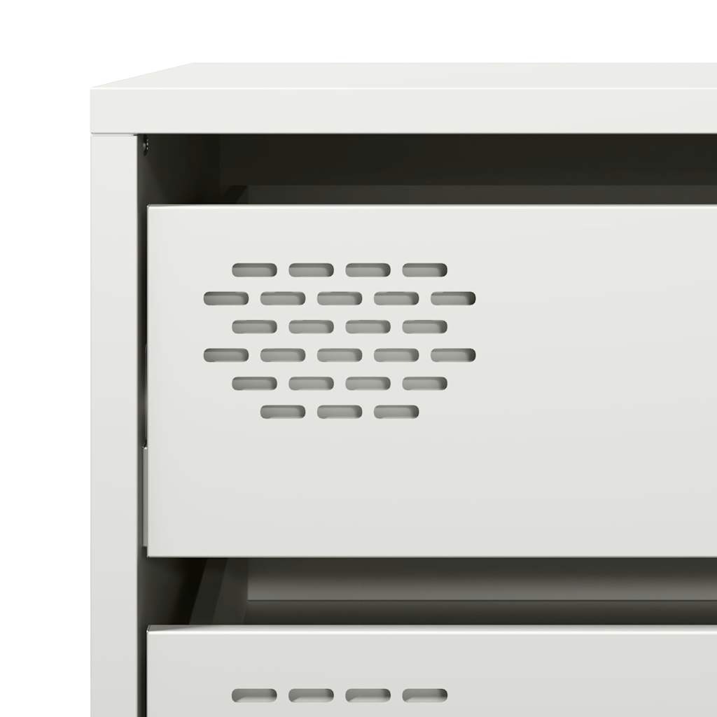 Buffet blanc 68x39x73,5 cm acier laminé à froid - XIOS
