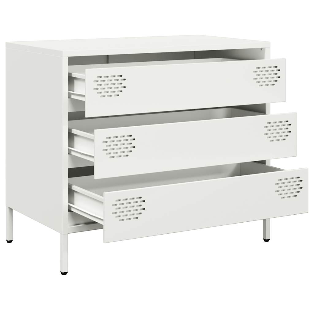 Buffet blanc 68x39x58,5 cm acier laminé à froid - XIOS