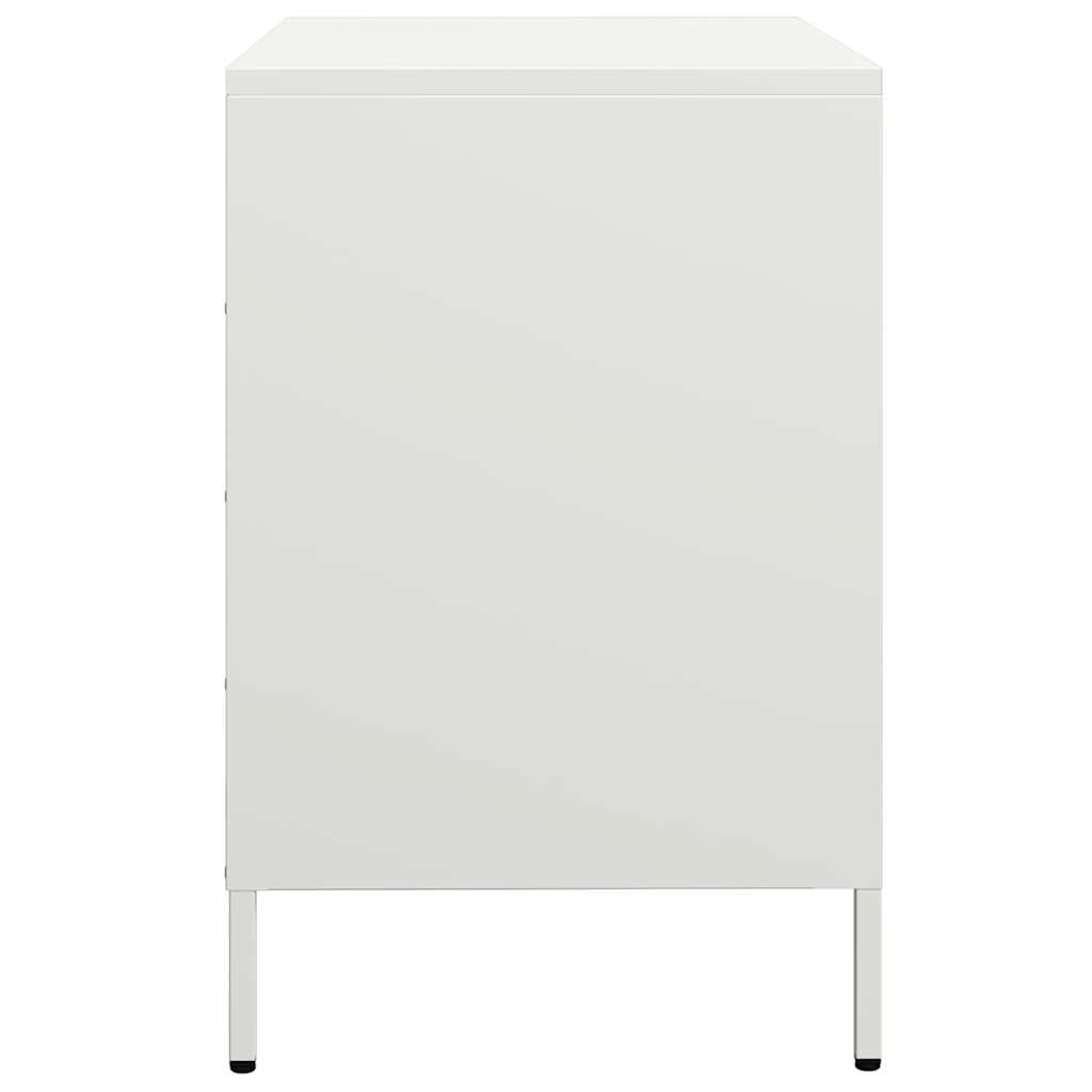 Buffet blanc 68x39x58,5 cm acier laminé à froid - XIOS