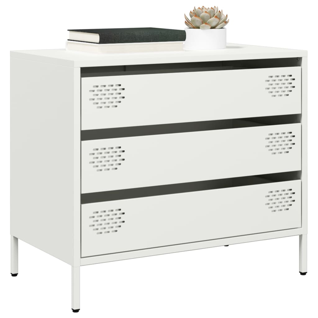 Buffet blanc 68x39x58,5 cm acier laminé à froid - XIOS