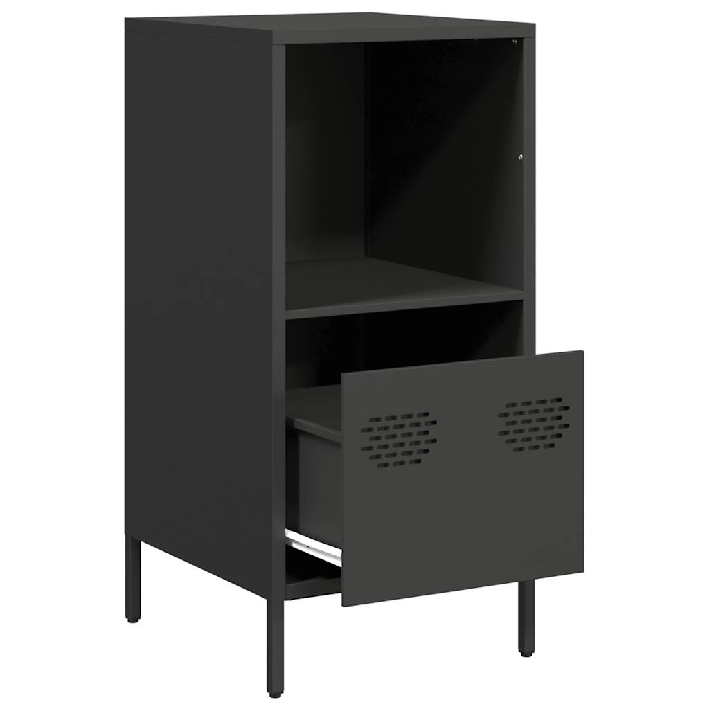 Buffet noir 35x39x73,5 cm acier laminé à froid - XIOS