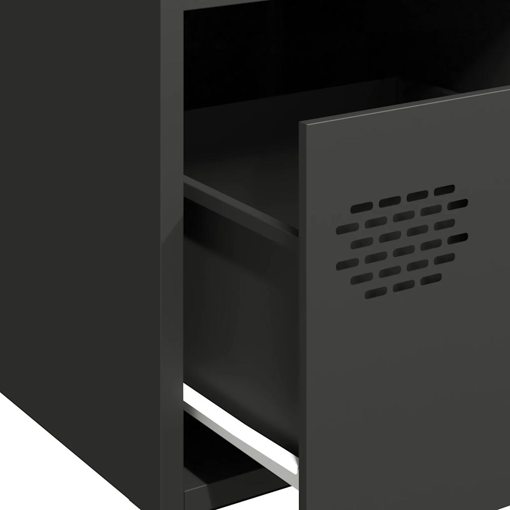 Buffet noir 35x39x73,5 cm acier laminé à froid - XIOS