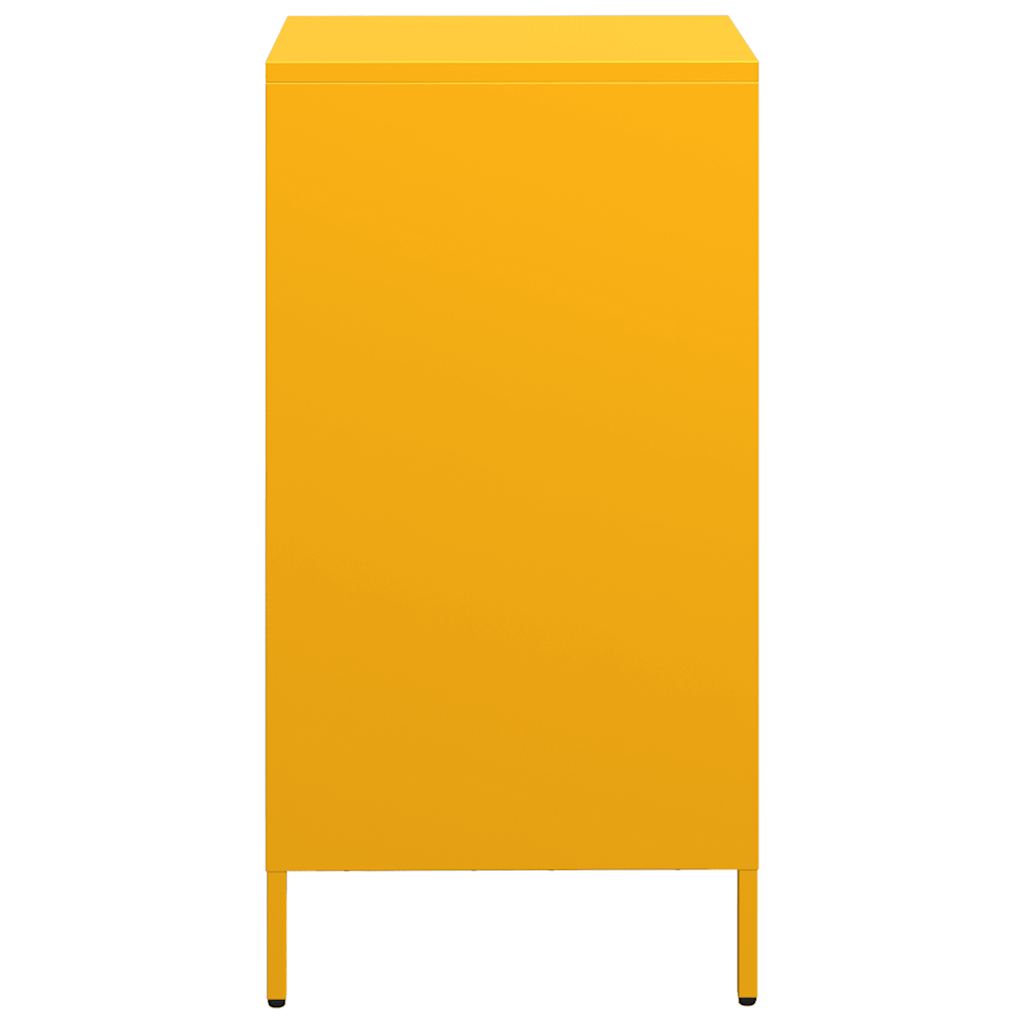 Buffet jaune moutarde 35x39x73,5 cm acier laminé à froid - XIOS