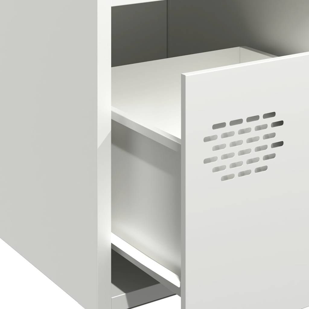Buffet blanc 35x39x73,5 cm acier laminé à froid - XIOS