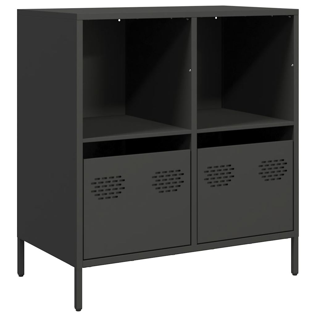 Buffet noir 68x39x73,5 cm acier laminé à froid - XIOS