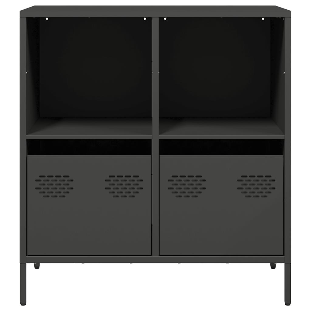 Buffet noir 68x39x73,5 cm acier laminé à froid - XIOS