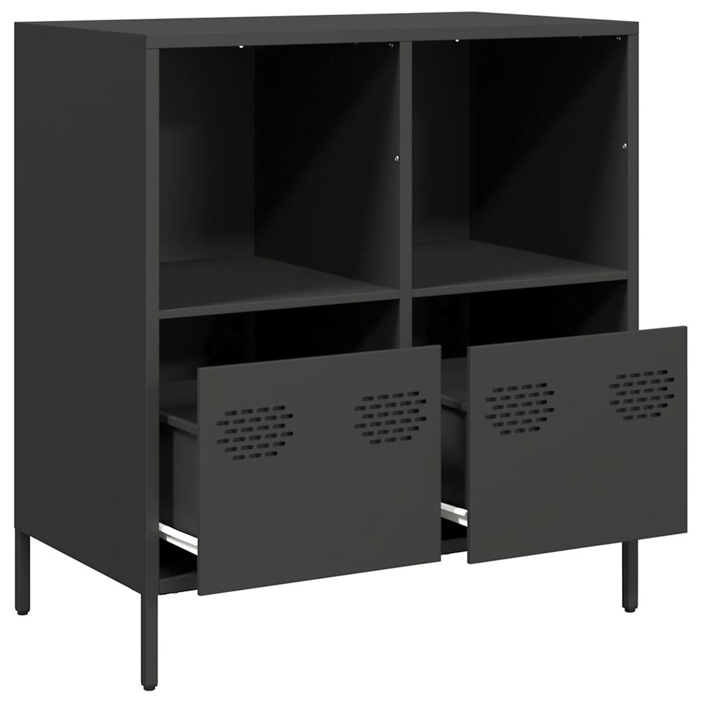 Buffet noir 68x39x73,5 cm acier laminé à froid - XIOS