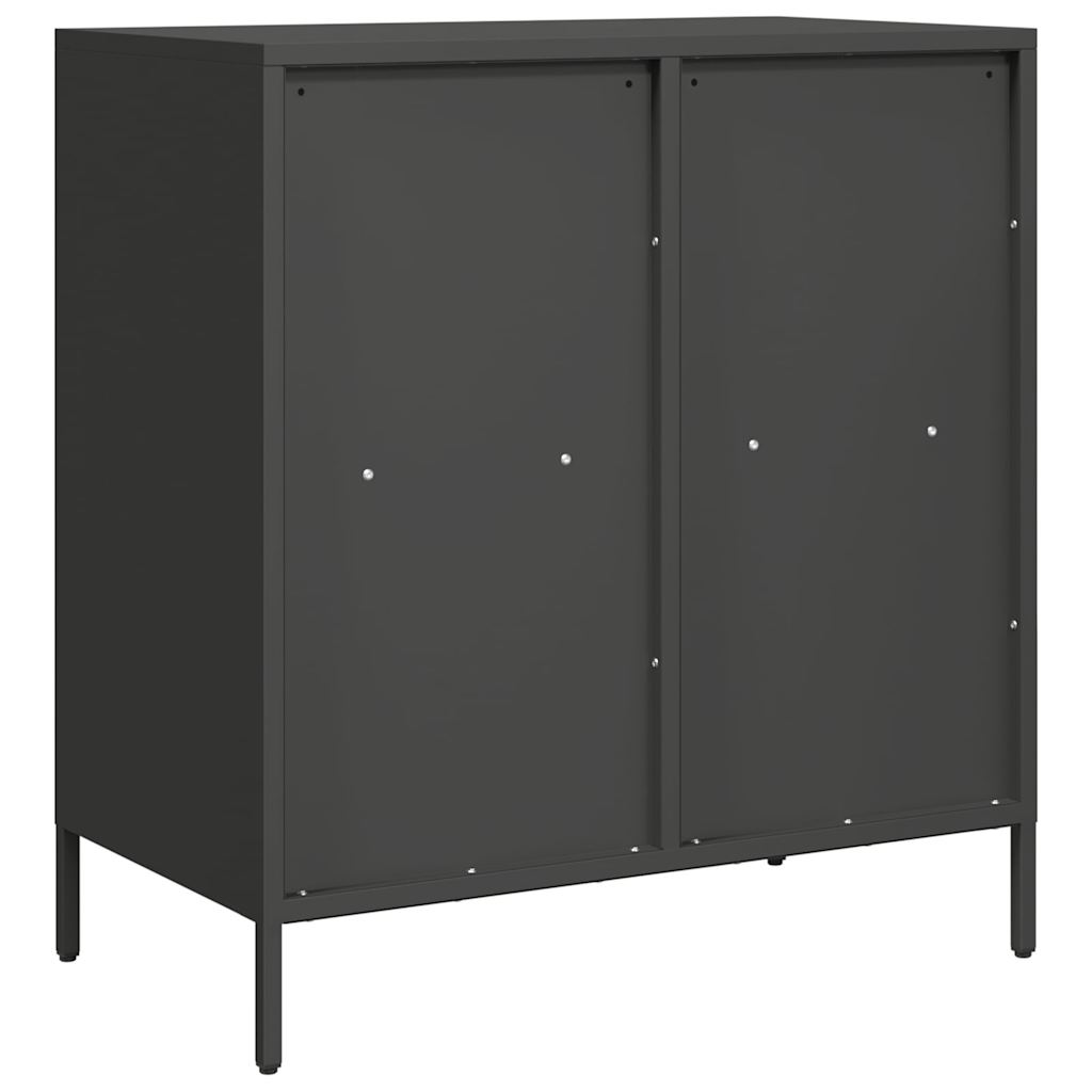 Buffet noir 68x39x73,5 cm acier laminé à froid - XIOS