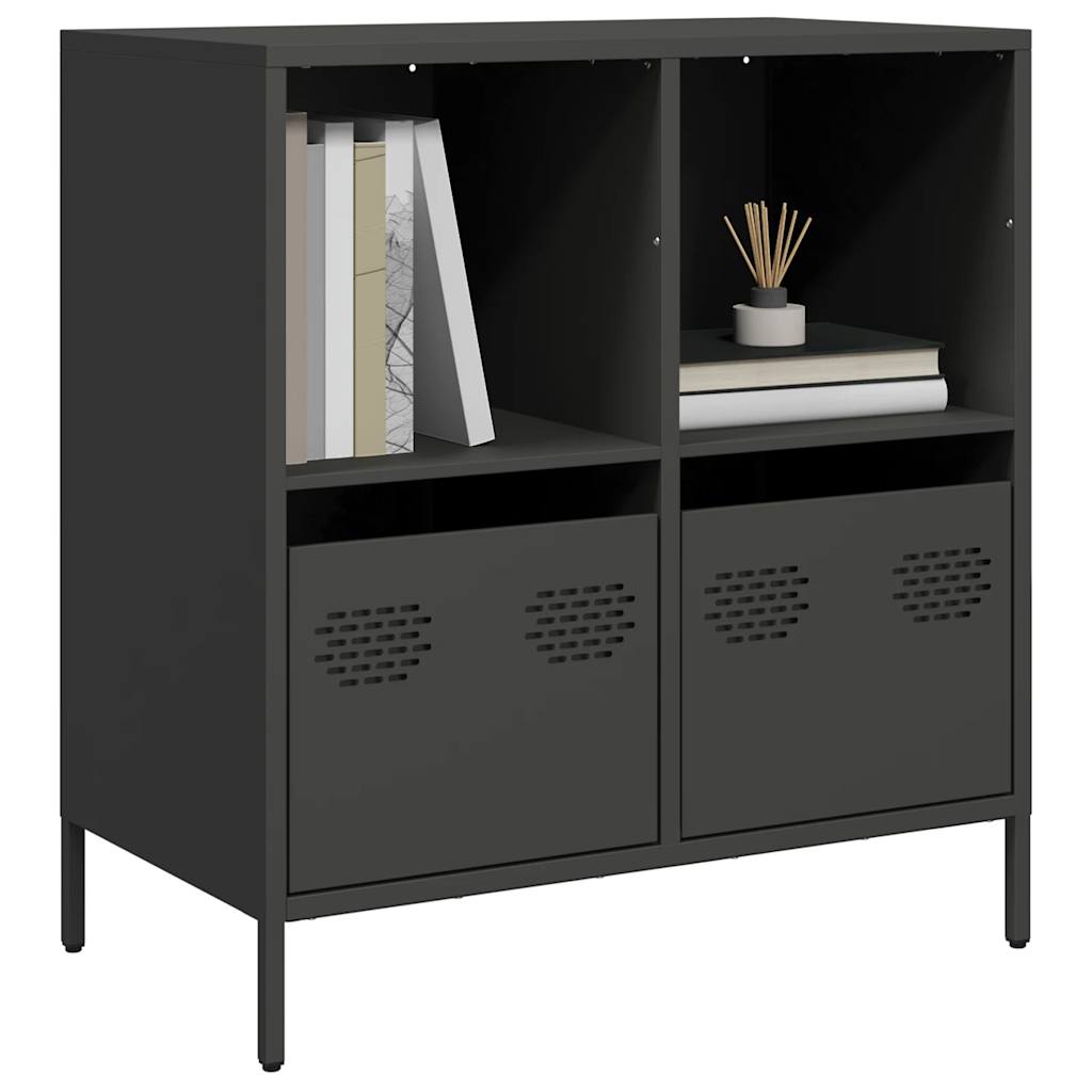 Buffet noir 68x39x73,5 cm acier laminé à froid - XIOS