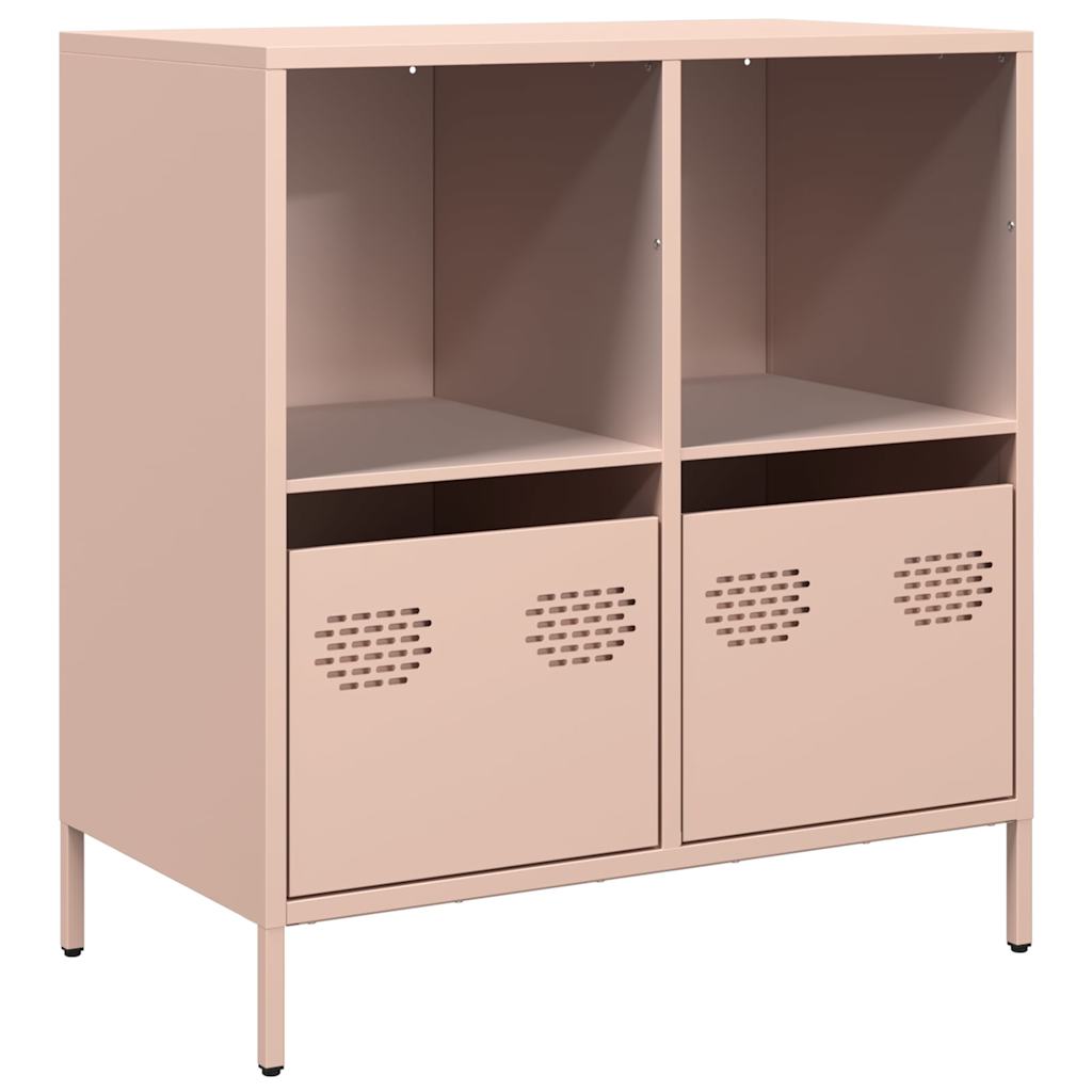 Buffet rose 68x39x73,5 cm acier laminé à froid - XIOS