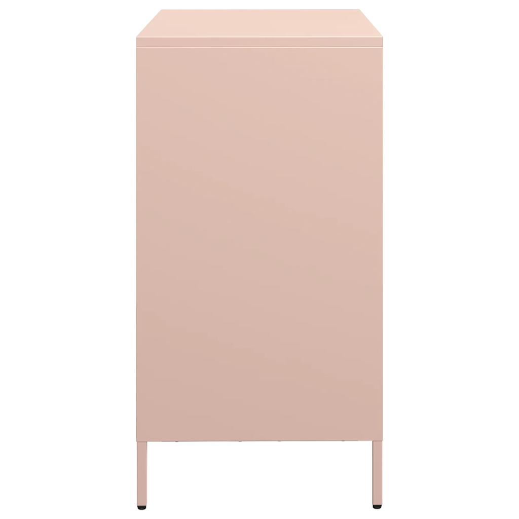 Buffet rose 68x39x73,5 cm acier laminé à froid - XIOS
