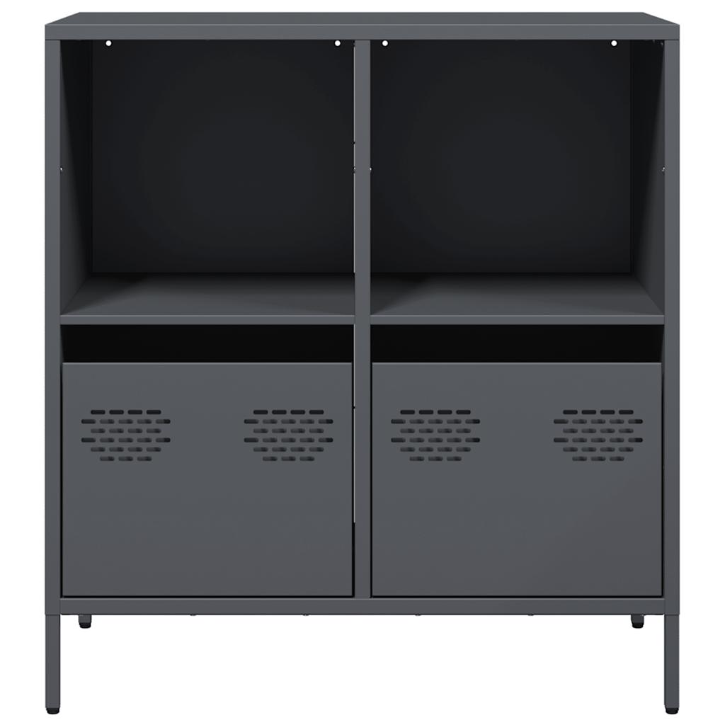 Buffet anthracite 68x39x73,5 cm acier laminé à froid - XIOS