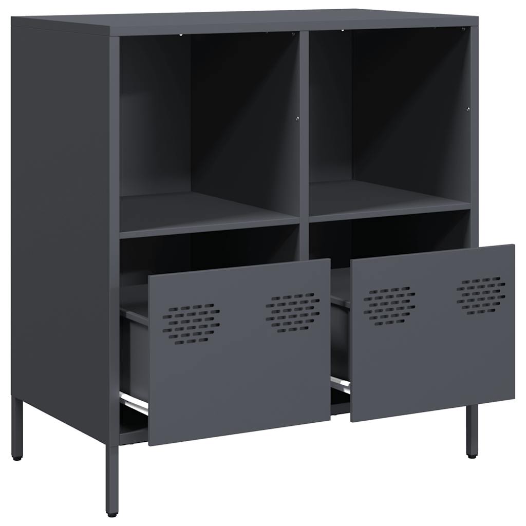 Buffet anthracite 68x39x73,5 cm acier laminé à froid - XIOS