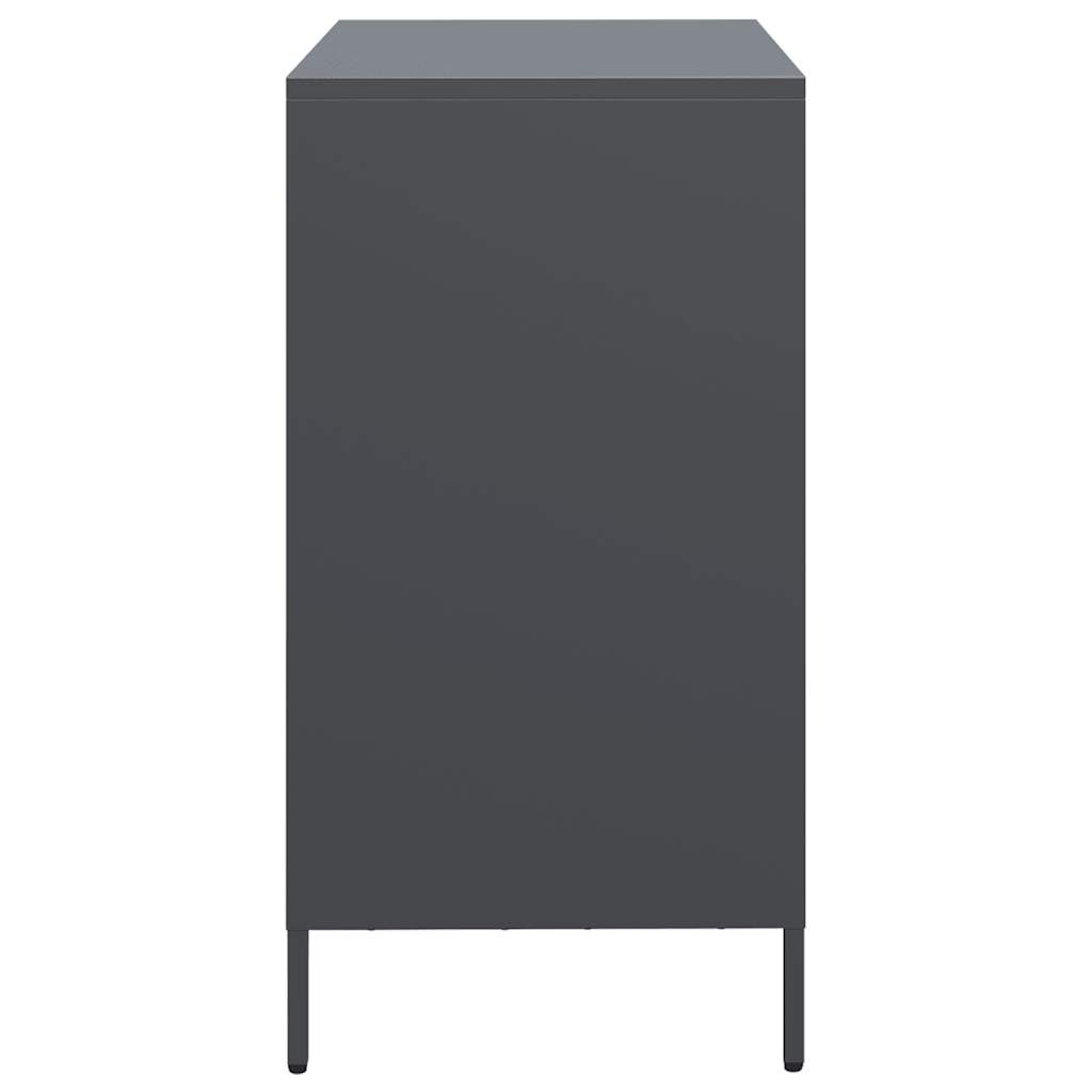 Buffet anthracite 68x39x73,5 cm acier laminé à froid - XIOS