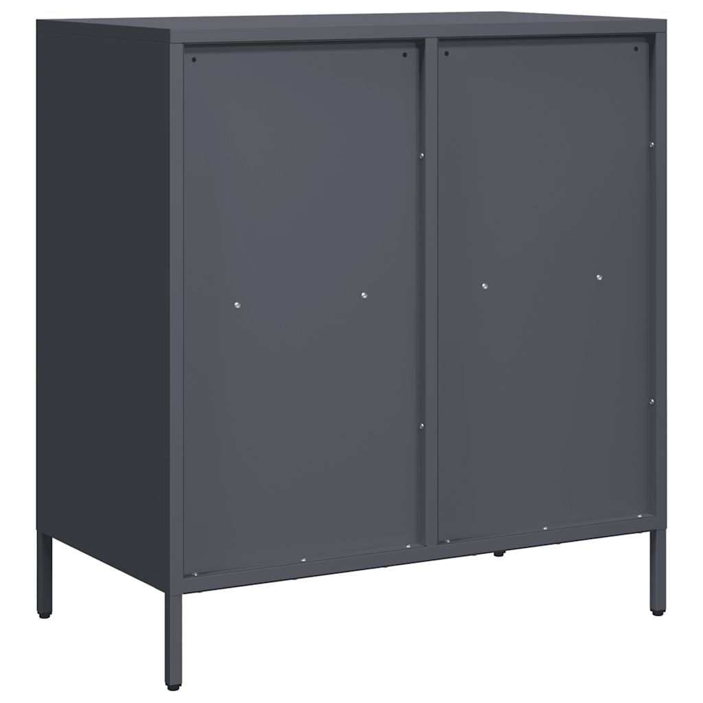 Buffet anthracite 68x39x73,5 cm acier laminé à froid - XIOS