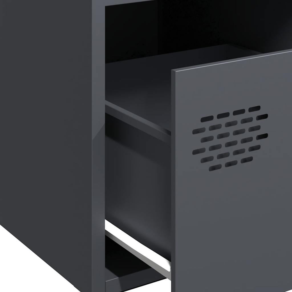 Buffet anthracite 68x39x73,5 cm acier laminé à froid - XIOS