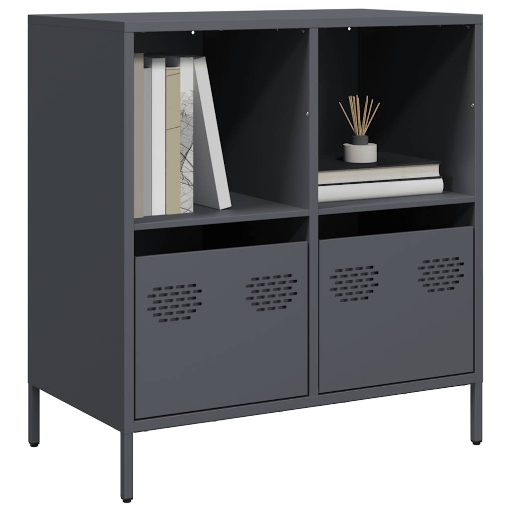 Buffet anthracite 68x39x73,5 cm acier laminé à froid - XIOS