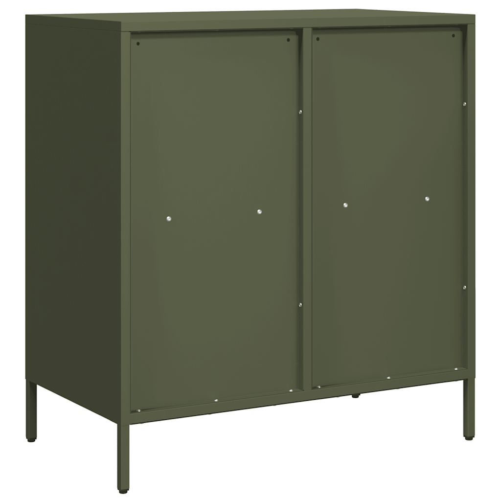 Buffet vert olive 68x39x73,5 cm acier laminé à froid - XIOS