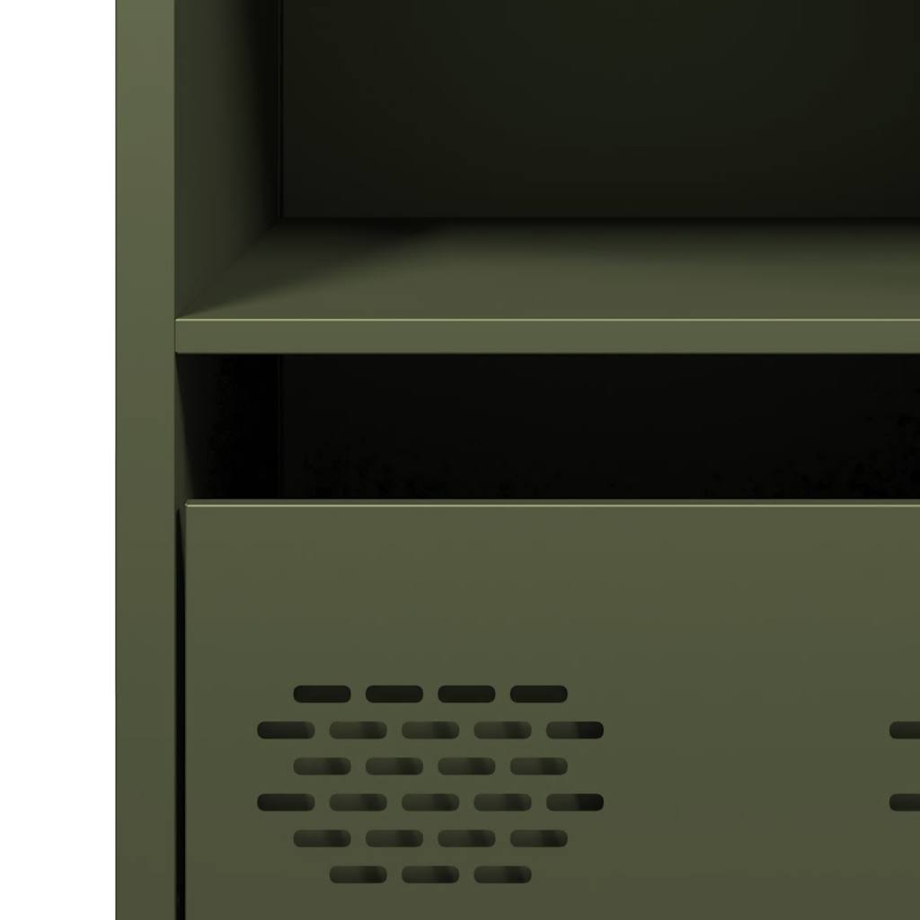 Buffet vert olive 68x39x73,5 cm acier laminé à froid - XIOS