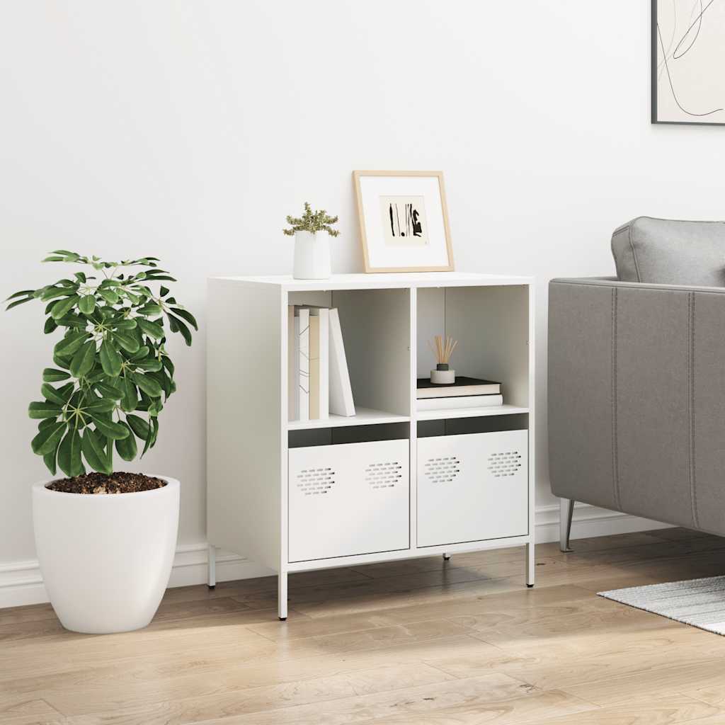Buffet blanc 68x39x73,5 cm acier laminé à froid - XIOS