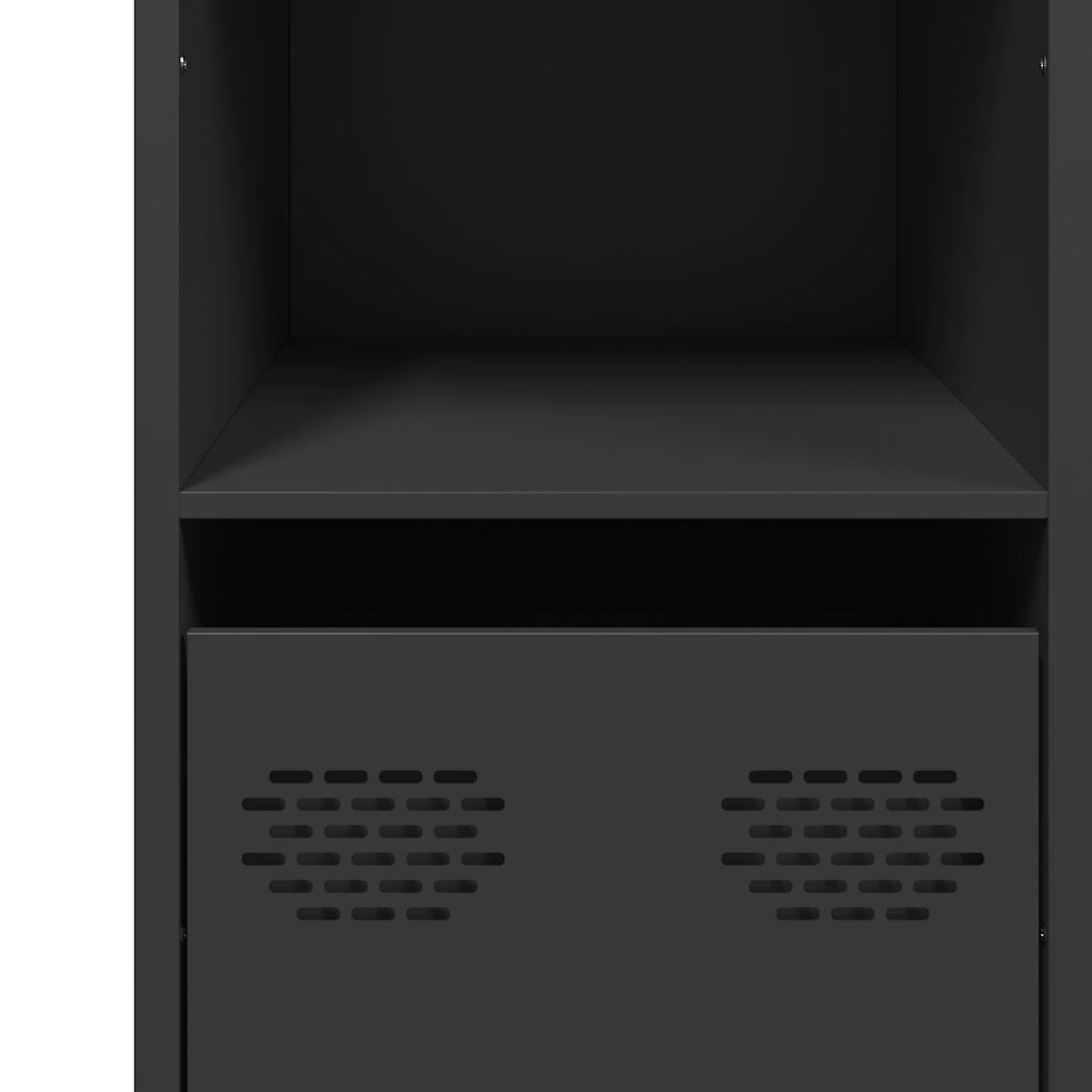 Buffet noir 101,5x39x73,5 cm acier laminé à froid - XIOS