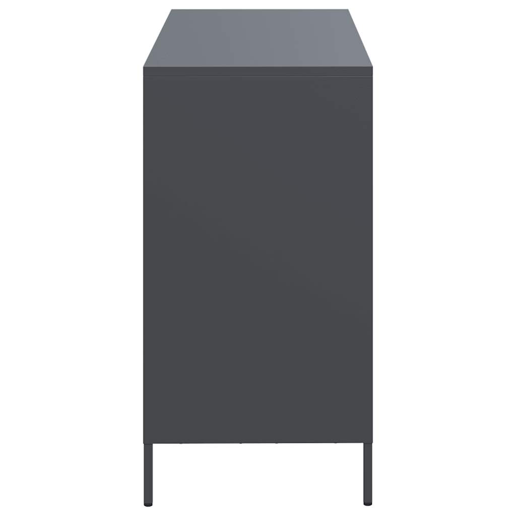 Buffet anthracite 101,5x39x73,5 cm acier laminé à froid - XIOS