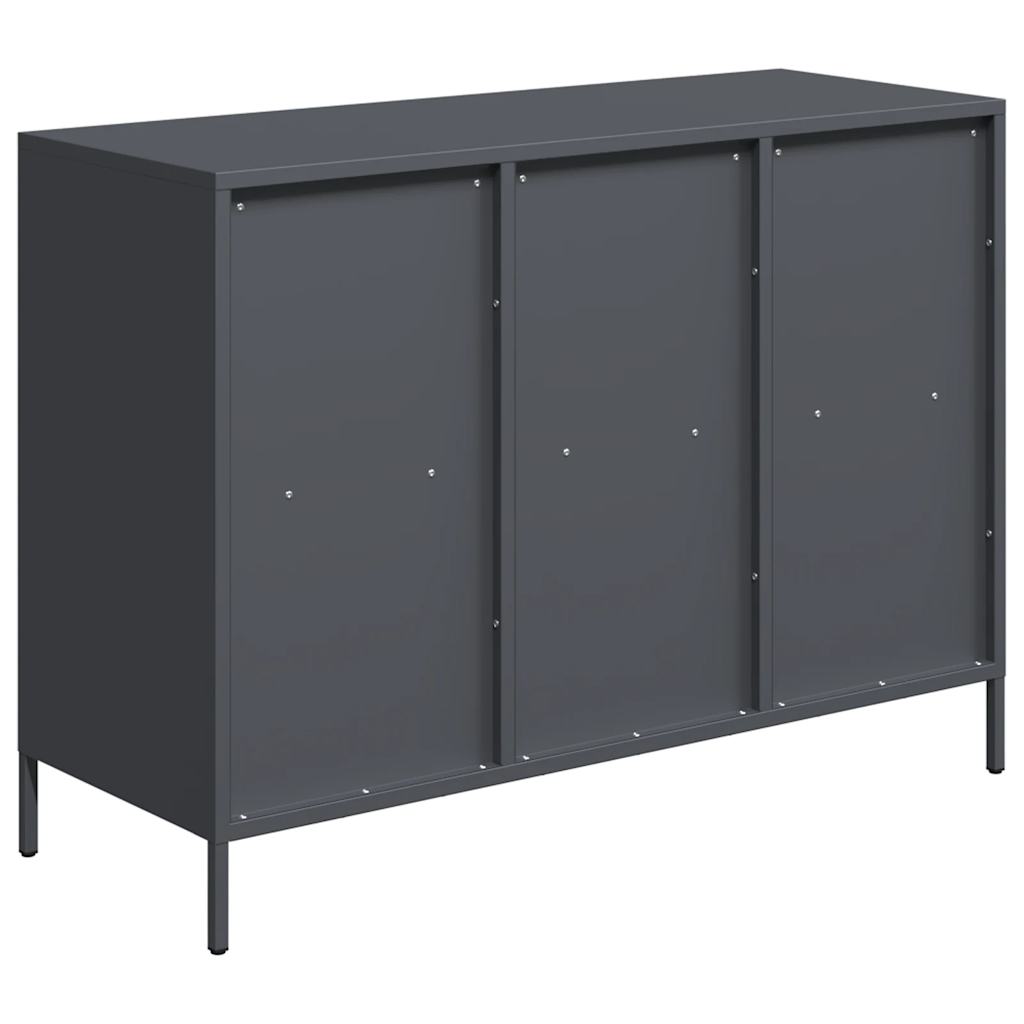 Buffet anthracite 101,5x39x73,5 cm acier laminé à froid - XIOS