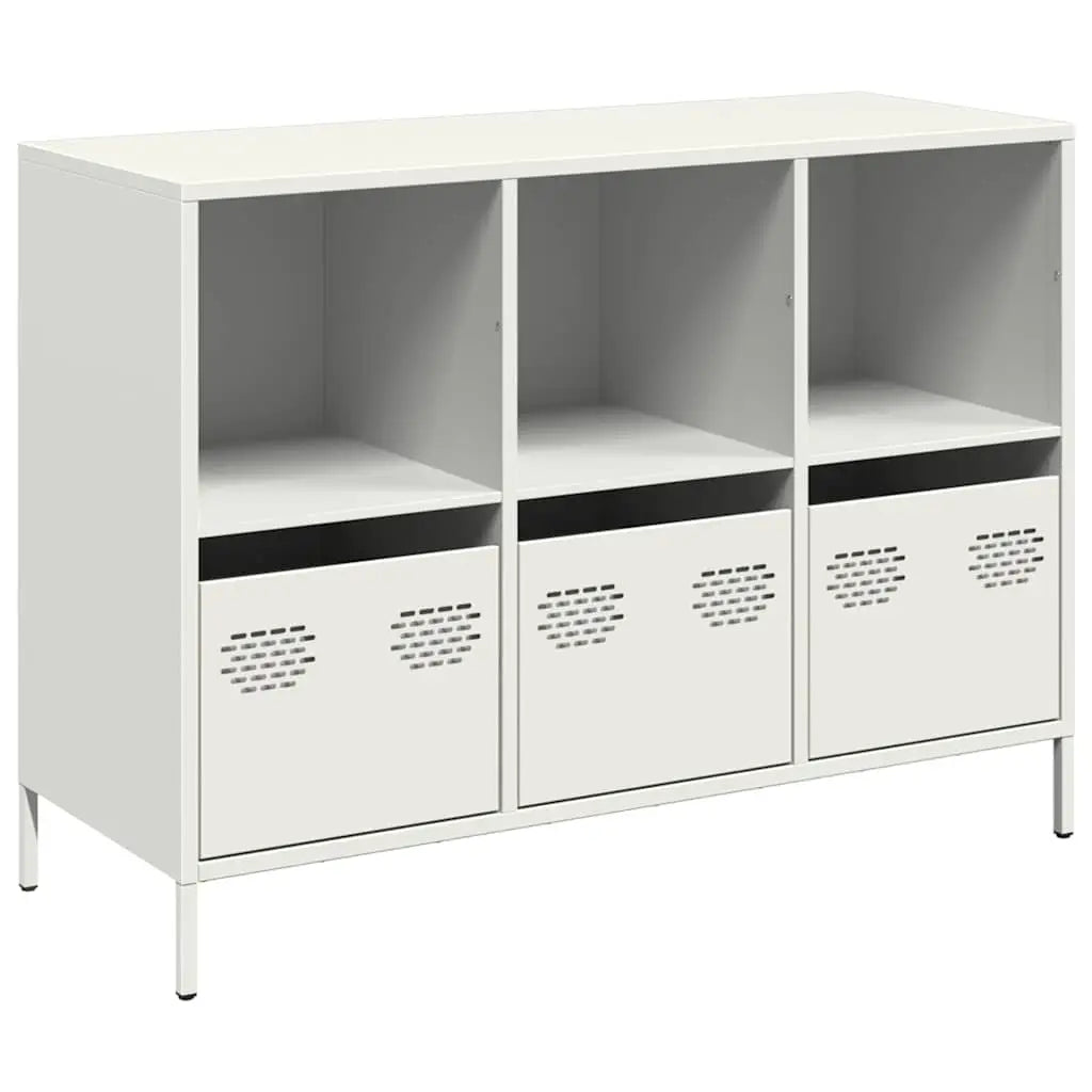 Buffet blanc 101,5x39x73,5 cm acier laminé à froid - XIOS