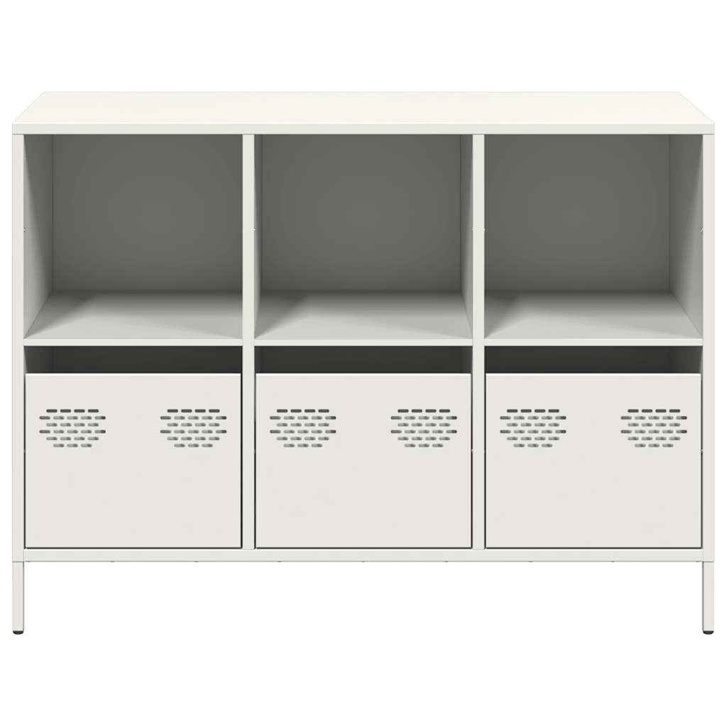 Buffet blanc 101,5x39x73,5 cm acier laminé à froid - XIOS