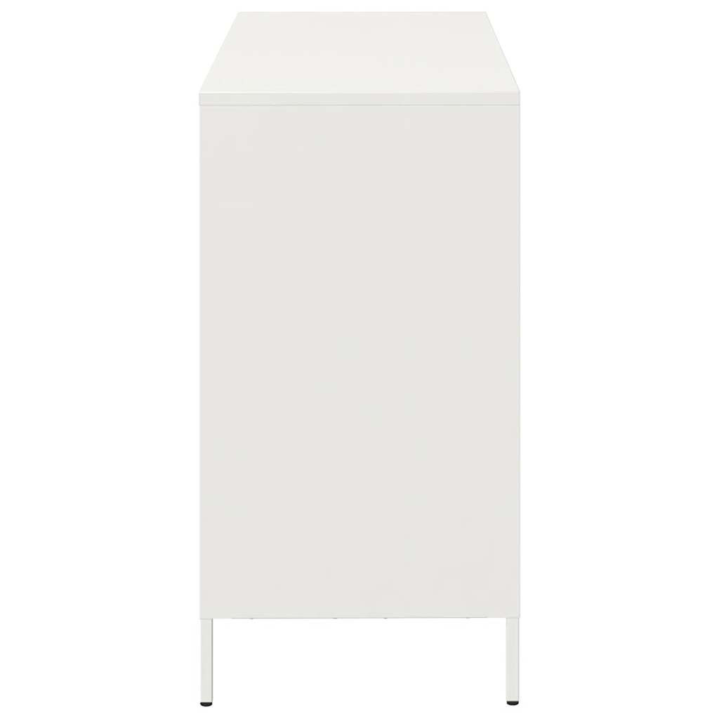 Buffet blanc 101,5x39x73,5 cm acier laminé à froid - XIOS