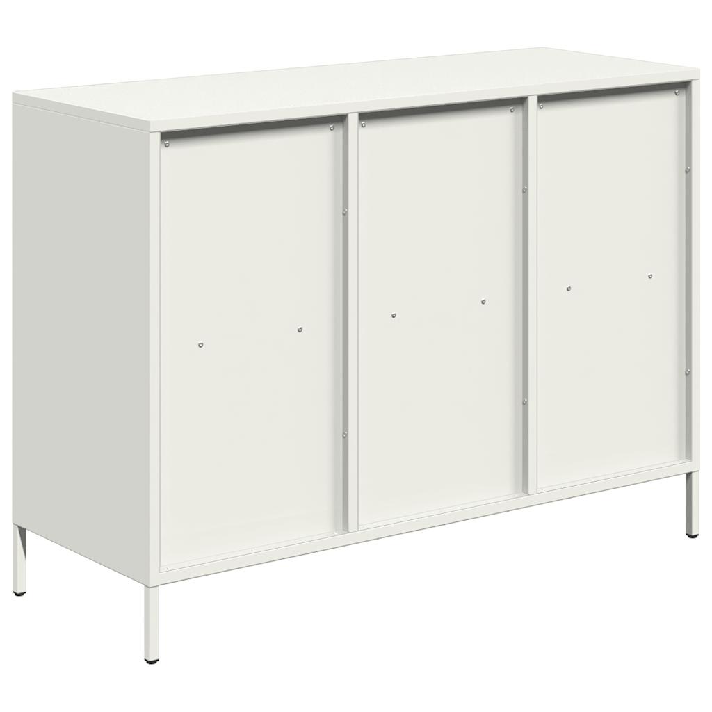 Buffet blanc 101,5x39x73,5 cm acier laminé à froid - XIOS